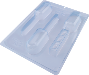 Forma de Chocolate Especial 3 Partes - Mini Paleta Oval - BWB10478